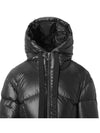 Selenga Logo Patch Long Down Padding Black - MONCLER - BALAAN 5