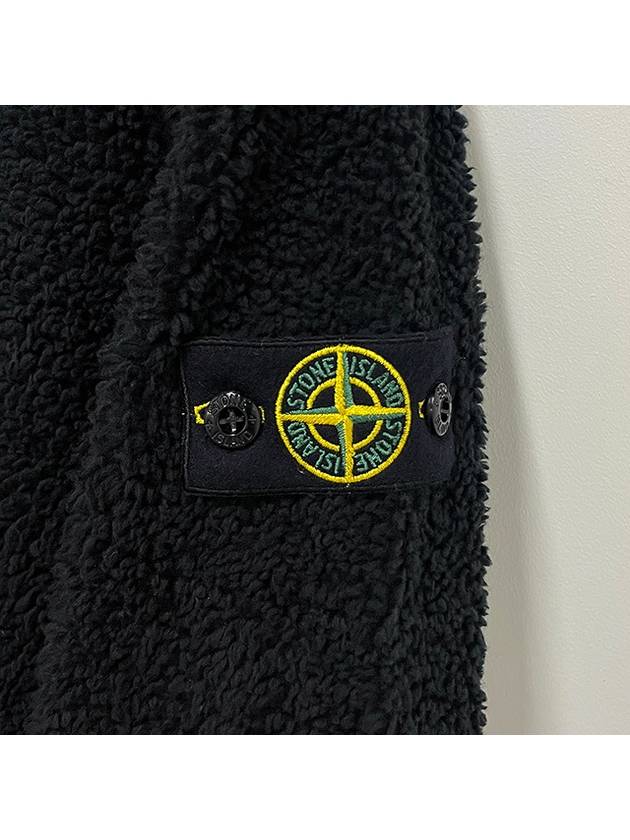 Kids Waffen Patch Terry Sweatshirt Black 771660143 V0029 - STONE ISLAND - BALAAN 4