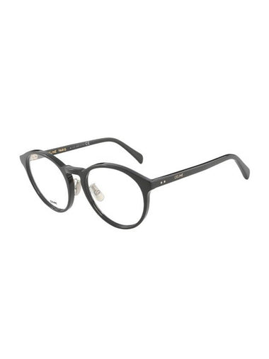 Eyewear Logo Round Acetate Eyeglasses Black - CELINE - BALAAN 1