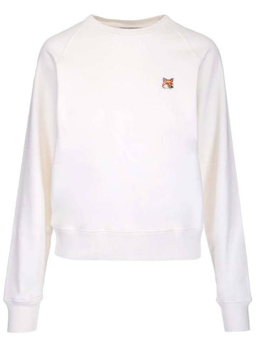 Fox Head Patch Adjusted Sweatshirt Ecru - MAISON KITSUNE - BALAAN 1