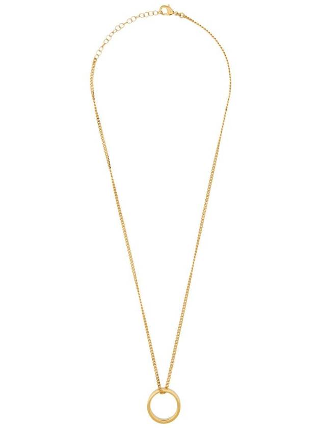 Numeric Minimal Signature Pendant Ring Necklace Gold - MAISON MARGIELA - BALAAN 3