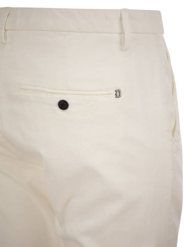 GAUBERT - Slim-fit gabardine trousers - DONDUP - BALAAN 4