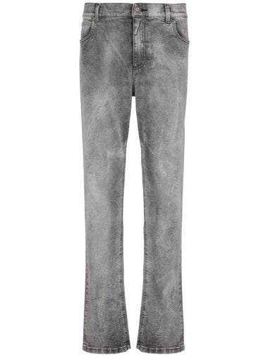 Regular Fit Denim Jeans Grey - BALMAIN - BALAAN 1