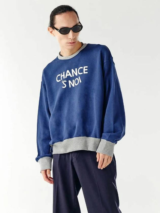 Unisex CHMXMTM Snowy Sweatshirt Mix Navy - CHANCE'S NOI - BALAAN 2