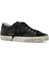 Superstar Glitter Tab Leather Low Top Sneakers Black - GOLDEN GOOSE - BALAAN 3