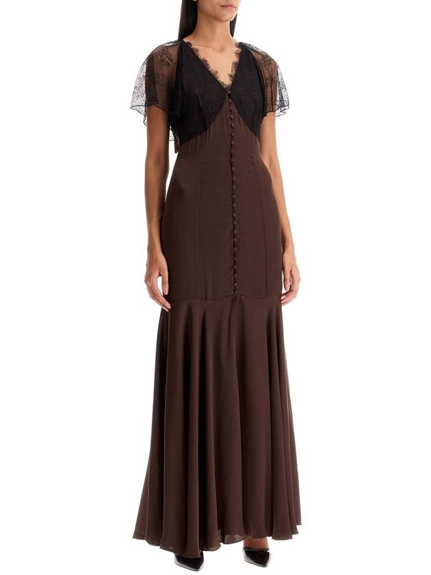 long satin and lace dress - ROTATE - BALAAN 2