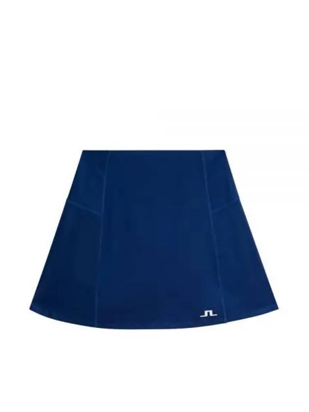 Kayla Logo Print Skirt Estate Blue - J.LINDEBERG - BALAAN 2