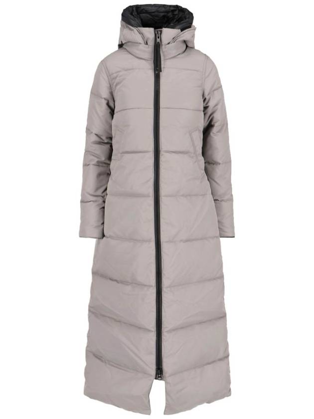 Mystique Satin Long Parka Padding Willow Grey - CANADA GOOSE - BALAAN 2