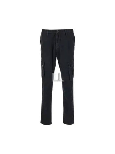 Compass Badge Cargo Straight Pants Black - STONE ISLAND - BALAAN 2