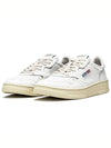 Medalist Leather Low Top Sneakers White - AUTRY - BALAAN 3