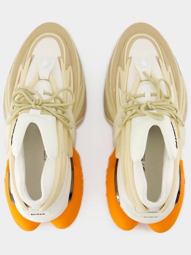 Unicorn Trainers Neoprene Leisure Low Top Sneakers Orange - BALMAIN - BALAAN 5