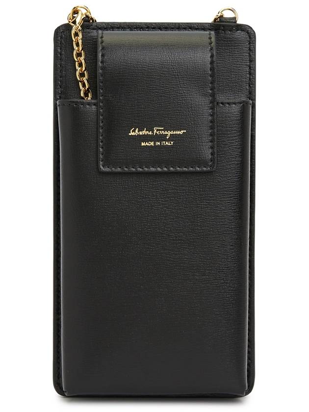 Vara Bow Calfskin Phone Case Black - SALVATORE FERRAGAMO - BALAAN 6