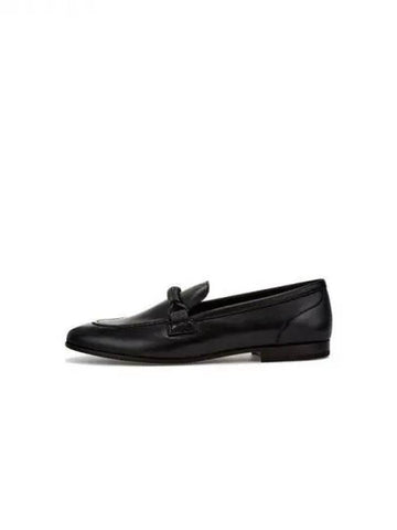 Women s Monili Bar Leather Loafer Black 270665 - BRUNELLO CUCINELLI - BALAAN 1