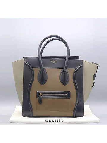 165213 Multicolor leather luggage mini tote bag - CELINE - BALAAN 1