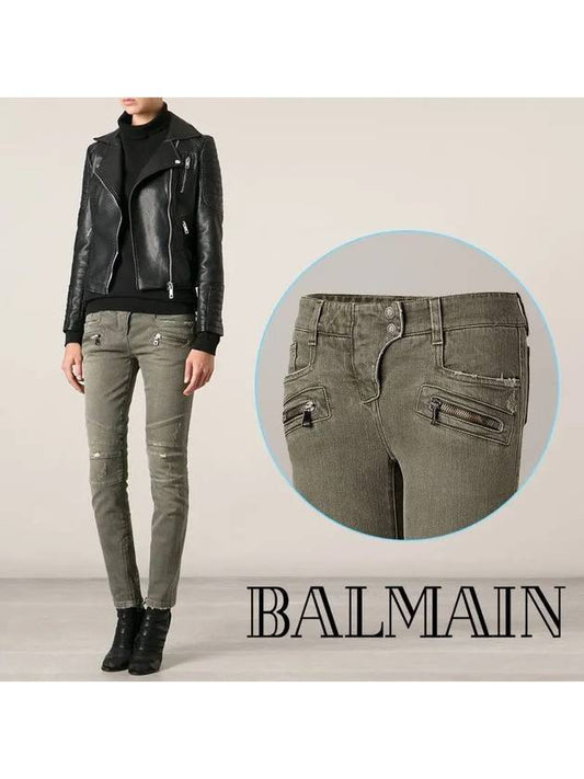 Adonis Women's Green Washing Biker 5355 170N C3901 - BALMAIN - BALAAN 2