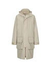 Technical cotton long hooded jacket beige 8057353 - BURBERRY - BALAAN 2