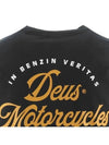 motorcycle back logo t-shirt DMS241663D BLACK - DEUS EX MACHINA - BALAAN 4