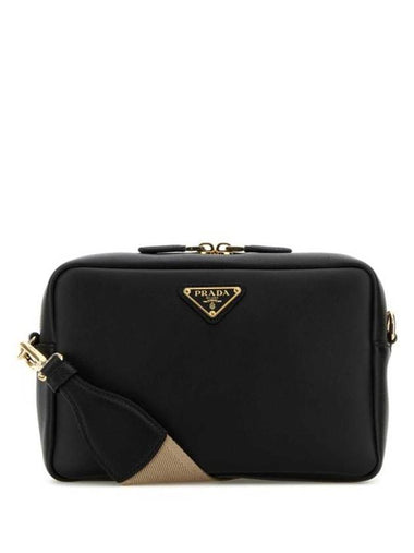 Soft Grain Shoulder Bag Black - PRADA - BALAAN 1