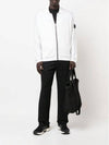 Men's Patch Pocket Zip-Up Cardigan Off White - STONE ISLAND - BALAAN 3