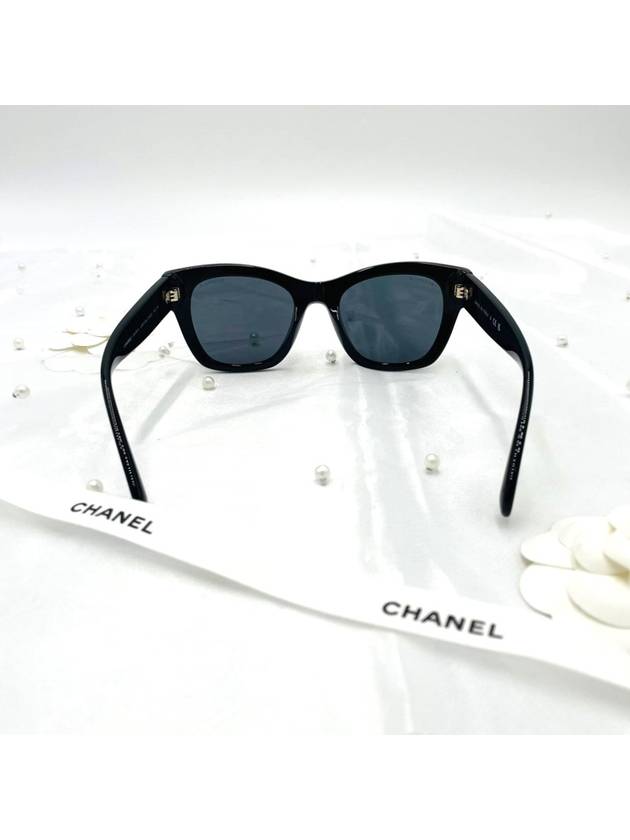 Heart Sunglasses CC Logo Square Black Asian Fit A71468 - CHANEL - BALAAN 5