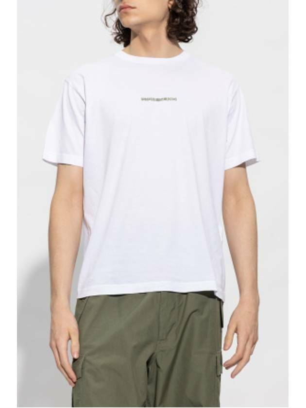 Micro Graphics One Print Short Sleeve T Shirt White - STONE ISLAND - BALAAN 2