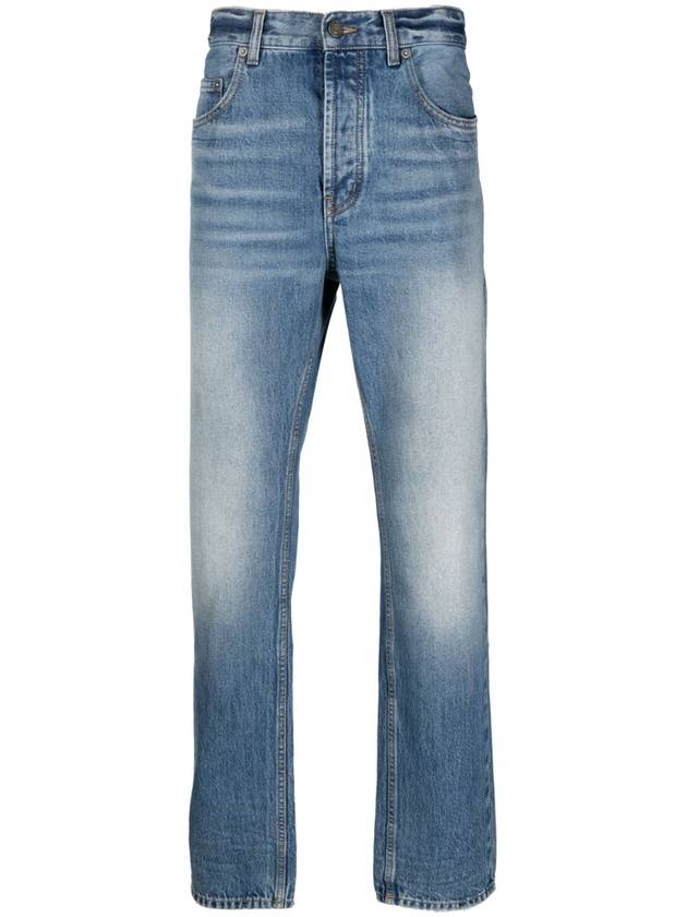 Paris Cotton Jeans Blue - SAINT LAURENT - BALAAN 1