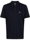 Stretch Piquet Regular Polo Shirt Navy - CP COMPANY - BALAAN 1