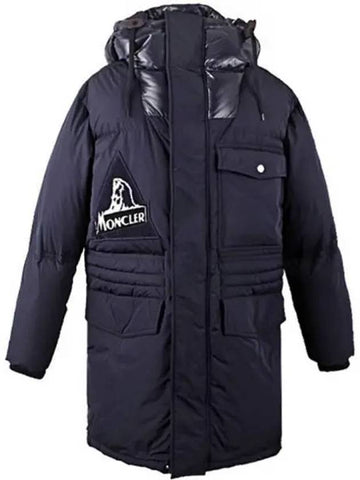 4236485 C0279 74S DEDION Hooded Down Padded Jacket Navy Men s Padding TJ 271340 - MONCLER - BALAAN 1