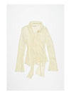 Crepe Scarf Blouse Warm White - ACNE STUDIOS - BALAAN 2