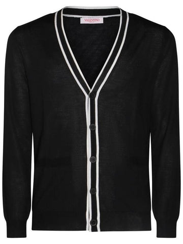 Valentino Garavani Black Wool Knitwear - VALENTINO - BALAAN 1