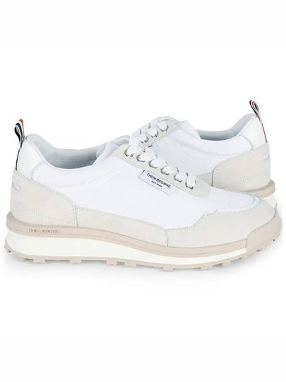 Alumni Eco Nylon Sneaker Tonal White Fun Mix - THOM BROWNE - BALAAN 2