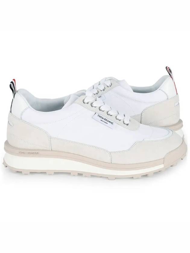 Alumni Eco Nylon Sneaker Tonal White Fun Mix - THOM BROWNE - BALAAN 3