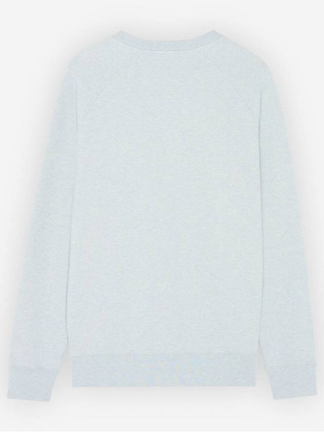 Double Monochrome Fox Head Patch Classic Sweatshirt Light Blue - MAISON KITSUNE - BALAAN 3