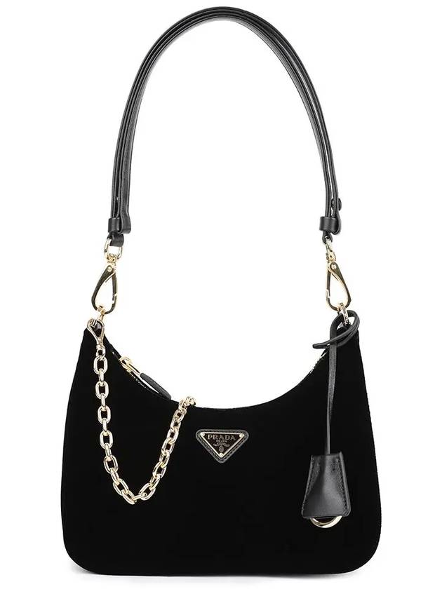 Re Edition Velvet Mini Bag Black - PRADA - BALAAN 9