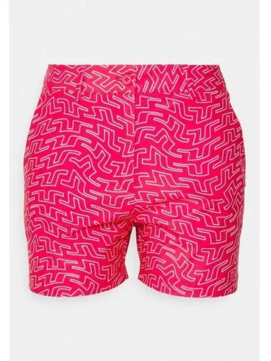 Golf women s shorts Gwen print pink bridge swirl domestic product - J.LINDEBERG - BALAAN 1