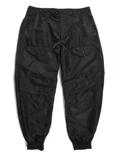 24 Airborne Pant A Black PC Satin 24S1F035 OR358 SV079 Pants - ENGINEERED GARMENTS - BALAAN 1