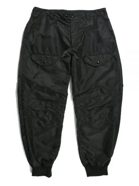 Airborne Pant A Black PC Satin 24S1F035OR358SV079 Airborne Pants A - ENGINEERED GARMENTS - BALAAN 1