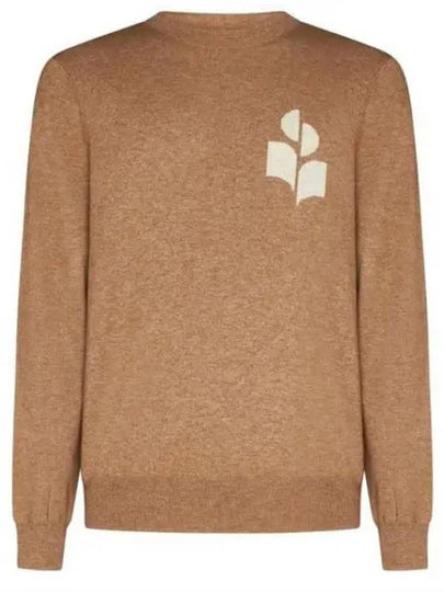 Evans Logo Crew Neck Knit Top Camel - ISABEL MARANT - BALAAN 2