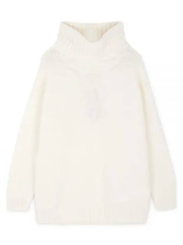 Women's Raveno Knit Turtleneck Ivory - MAX MARA - BALAAN 2