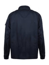 Hyper Dense Nylon Raso Zip Up Jacket Navy - STONE ISLAND - BALAAN 3