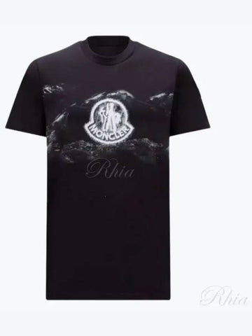 Men s short sleeved t shirt 8C00050 89AKK 998 - MONCLER - BALAAN 1