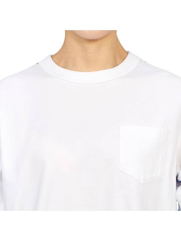 24 ss cotton poplin x cotton jersey t-shirt 2407311185 B0031065351 - SACAI - BALAAN 8