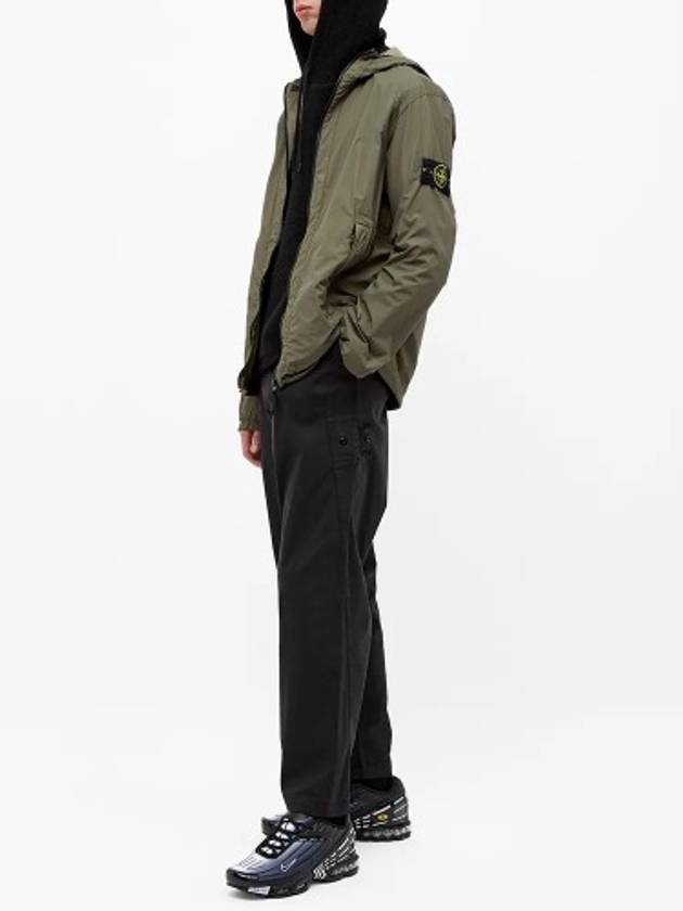 Skin Touch Hooded Jacket Olive - STONE ISLAND - BALAAN 1