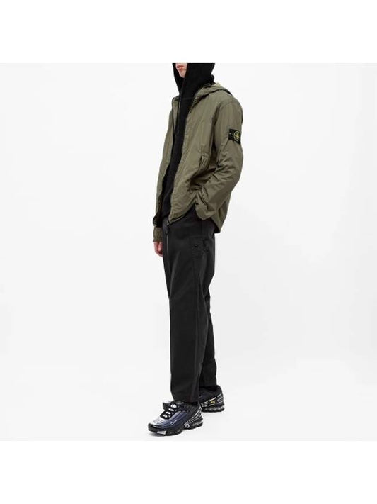 Skin Touch Wappen Patch Hooded Jacket Olive - STONE ISLAND - BALAAN 1