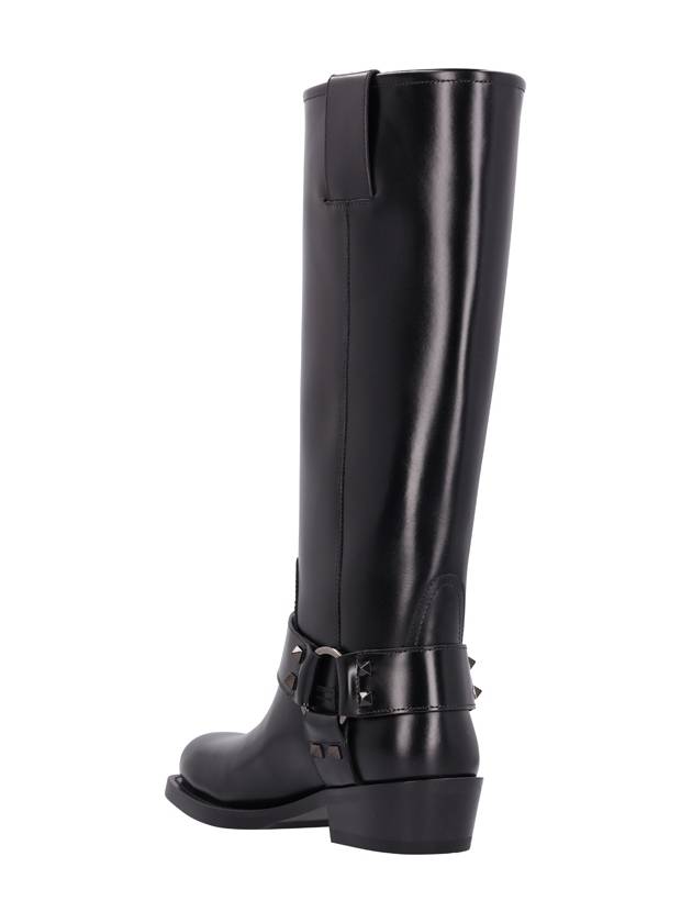 ROCKSTUD BIKER BOOT - VALENTINO - BALAAN 3