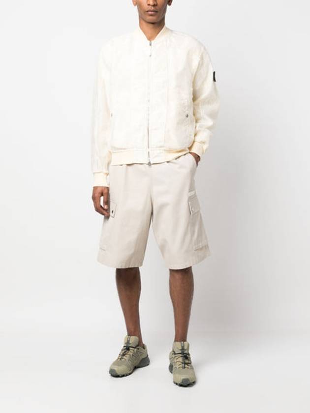 Shadow Project Zipped Bomber Jacket Ivory - STONE ISLAND - BALAAN 4