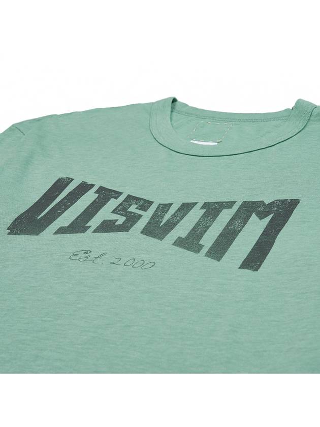 Men s Heritage Logo Print Short Sleeve T Shirt 0124105010028 LTGREEN - VISVIM - BALAAN 3