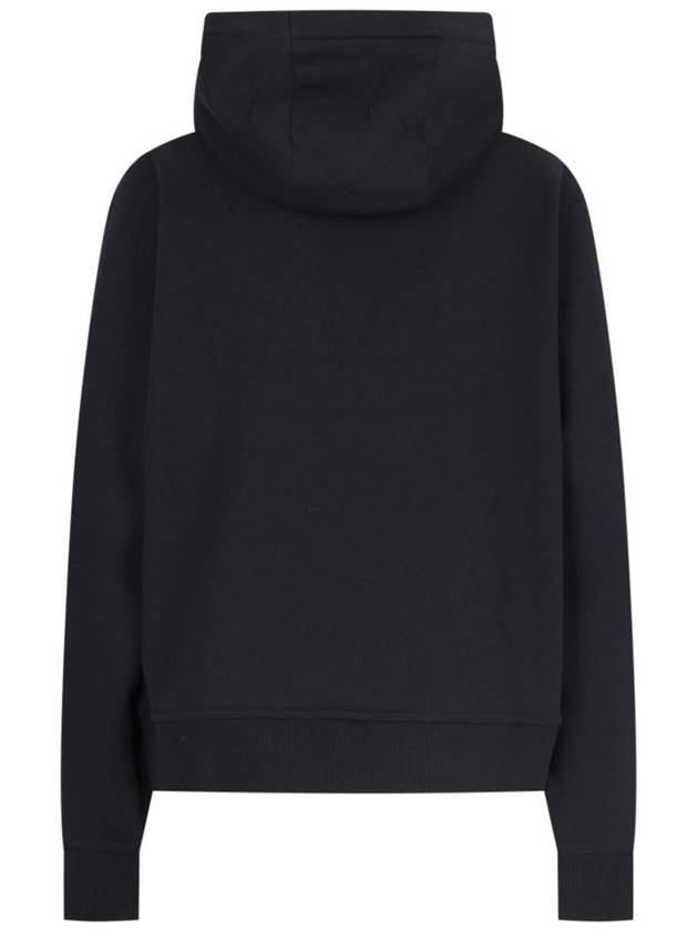 Logo Print Drawstring Hoodie Black - BURBERRY - BALAAN 3