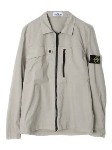 Supima cotton twill stretch overshirt regular fit - STONE ISLAND - BALAAN 1