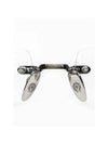 Chrome Hearts DEEP 1 Rimless Glasses I ANTIQUE SILVER WHITE EBONY - CHROME HEARTS - BALAAN 5